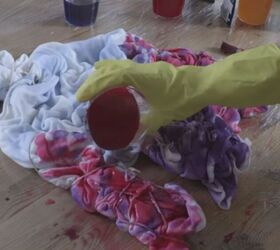 make a stunning multi colored tie dye hoodie, tie dye hoodie tutorial