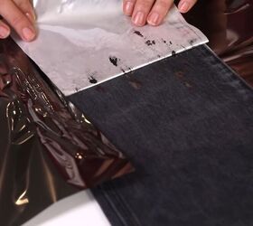 how to make metallic foil t shirt jeans