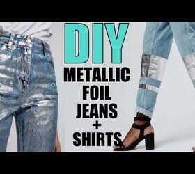 How to Make Metallic Foil T-Shirt & Jeans