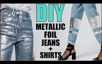 How to Make Metallic Foil T-Shirt & Jeans