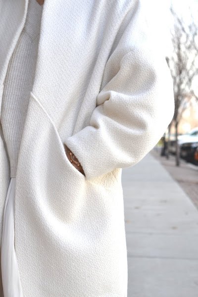 white sapporo nova coat