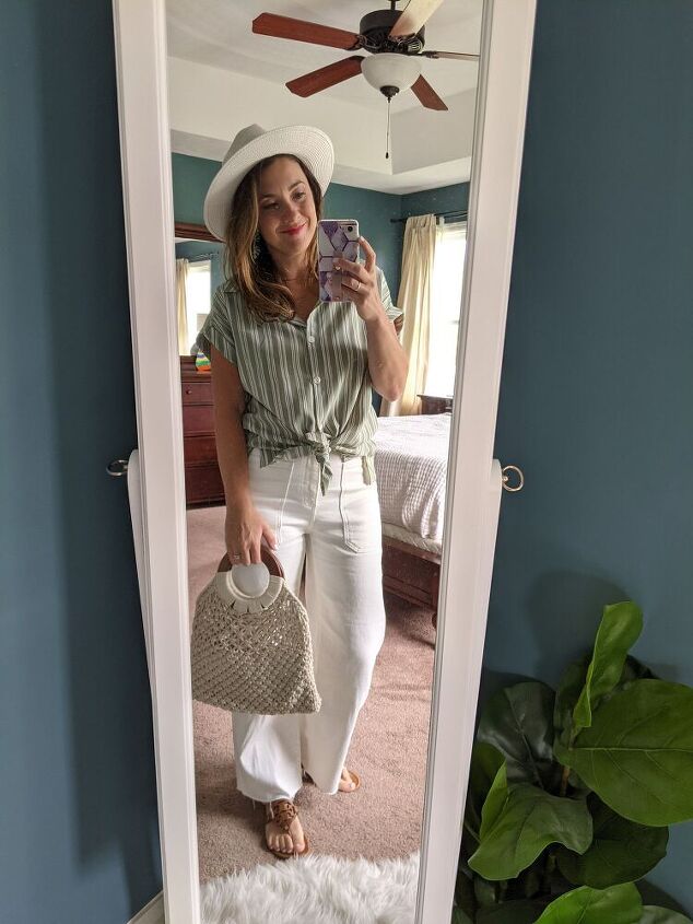 3 ways to style wide leg white jeans this summer