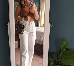 3 ways to style wide leg white jeans this summer