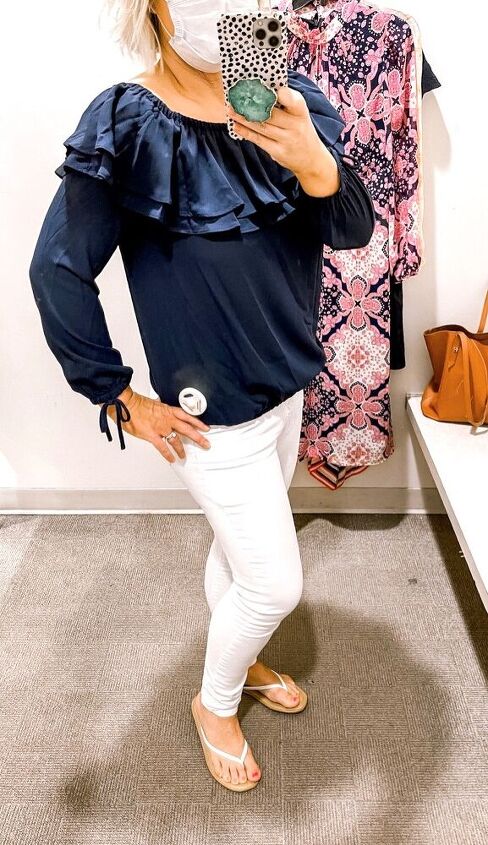 sharing some fun looks for the summer, Michael Kors navy top