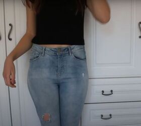 Go From Skinny to Flared DIY Flare Jeans Upstyle