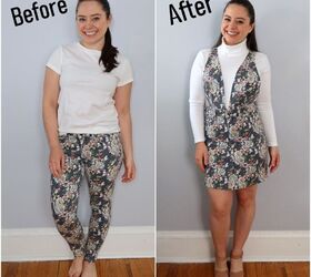 jeans to pinafore refashion
