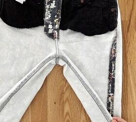 jeans to pinafore refashion