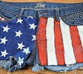 Make Your Own Red, White and Blue Jean Shorts