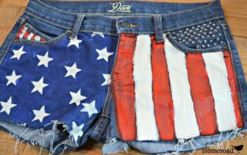 Make Your Own Red, White and Blue Jean Shorts