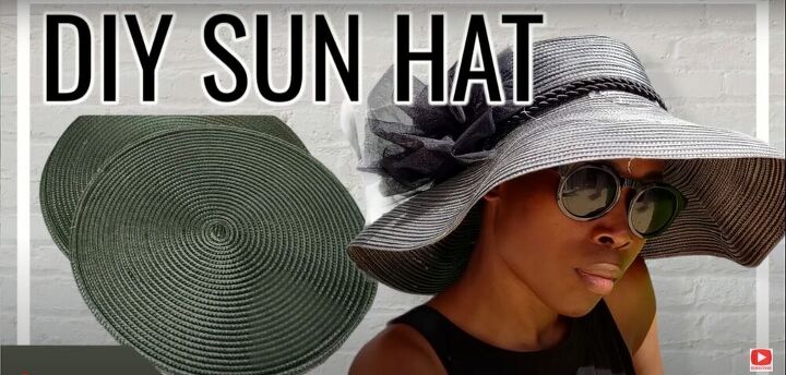 how to make a diy sun hat from placemats