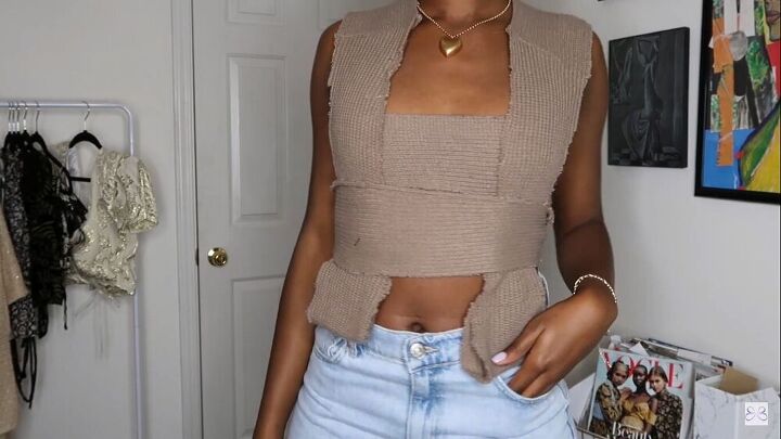 diy top from an old sweater