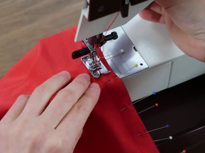 how to make your very own biker shorts, Folding the hems of the biker shorts
