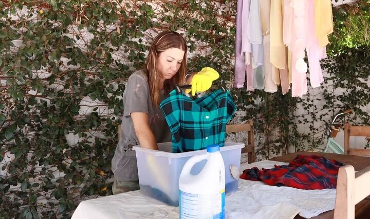 how to ombre dye flannel shirts, How to ombre tie dye