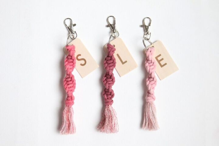 Keychain With a Wooden Ring
