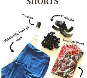 how to make diy pom pom shorts