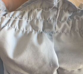 thrift flip turn a regular shirt into a shirred off shoulder shirt
