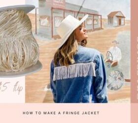 how to make a fringe denim jacket easy cheap diy