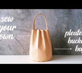 Learn How to Make a Versatile Bucket Bag With Pleats