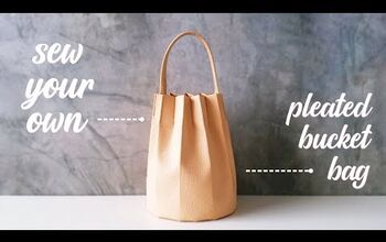 Learn How to Make a Versatile Bucket Bag With Pleats