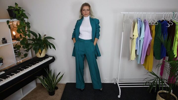 how to wear a teal suit, Styling green clothes