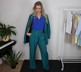 how to wear a teal suit, Styling green clothing