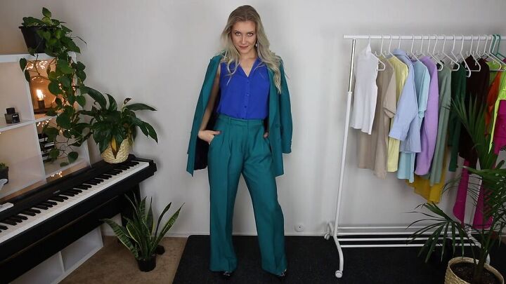 how to wear a teal suit, Styling green clothing