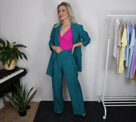 how to wear a teal suit