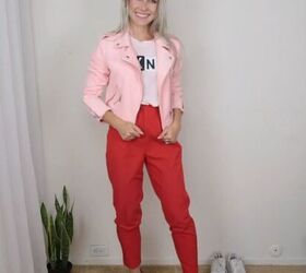 Casual Outfit With Faded Red Pants - une femme d'un certain âge