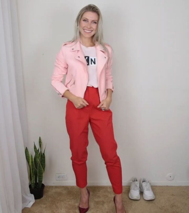 how to style red pants outfits the 10 best colors to wear with red, Casual outfits with red pants