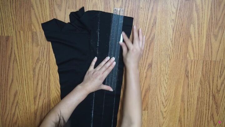 make a trendy strappy diy crop top from a pair of leggings