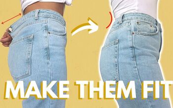 Taking in Jeans at the Waist: How to Make a Pants Waist Smaller Hack