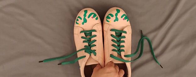 create custom shoes from old sneakers and flip flops, How to make custom shoes