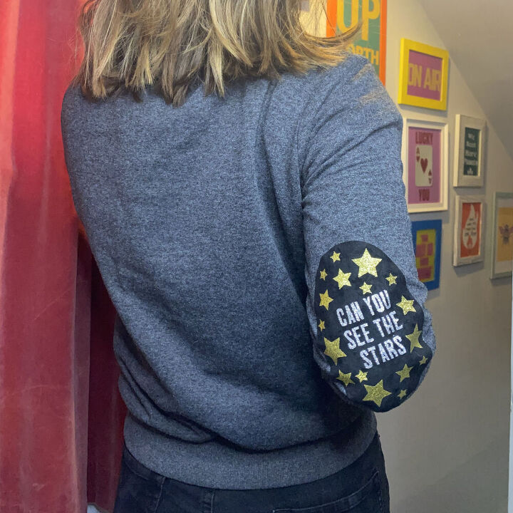 diy quote iron on elbow patches