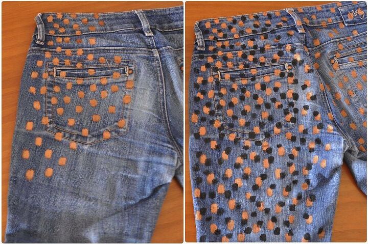 diy printed jeans