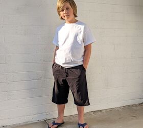 upcycle some t shirts to kid s shorts