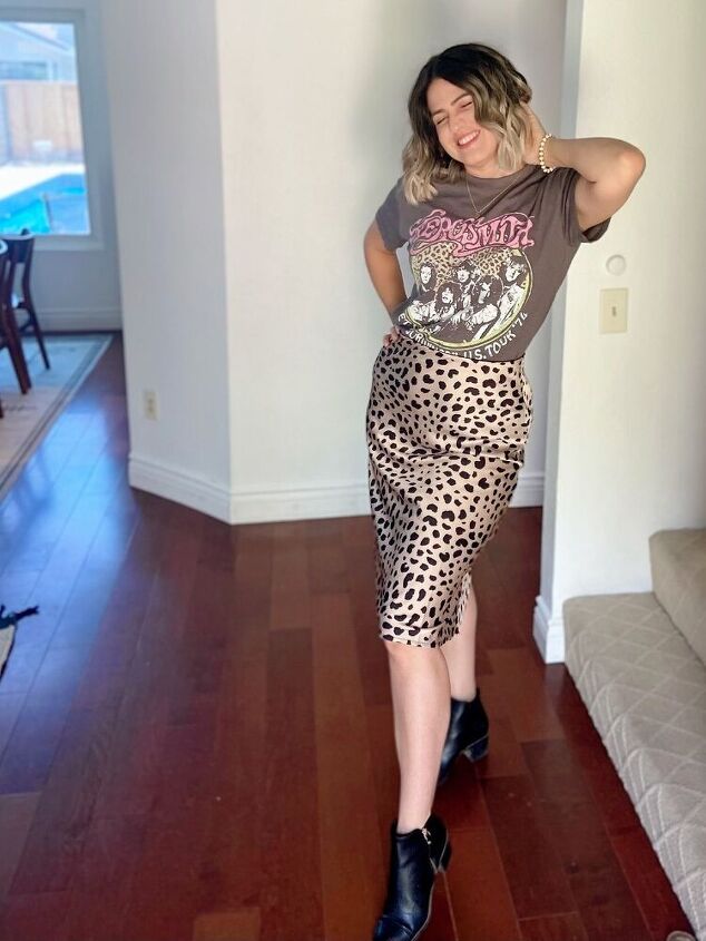 everyones favorite leopard skirt 4 ways