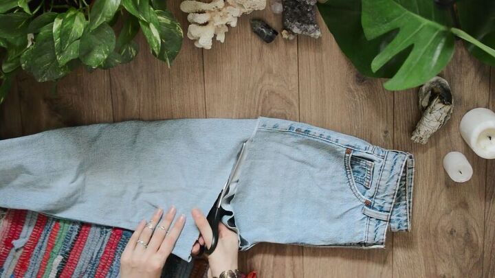 check out this stunning diy denim shorts makeover, How to make denim shorts