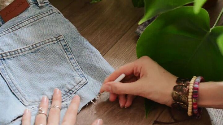 check out this stunning diy denim shorts makeover, Denim shorts upcycle