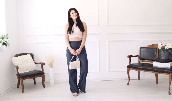 how to wear oversized pants in the summer, How to style wide leg pants