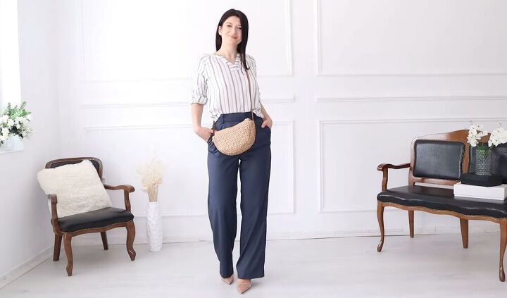 how to wear oversized pants in the summer, How to wear wide leg pants