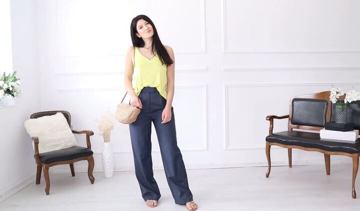 how to wear oversized pants in the summer