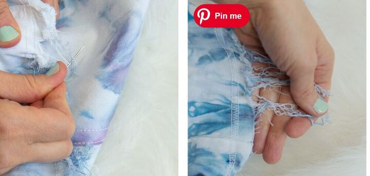 make an upcycled denim skirt transform old jeans