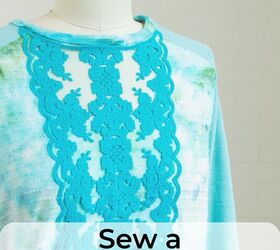 sew a lace applique shirt