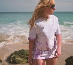 diy tie dye t shirt with pearls