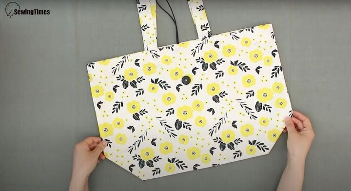 easy and compact foldable shopping bag, foldable shopping bag tutorial