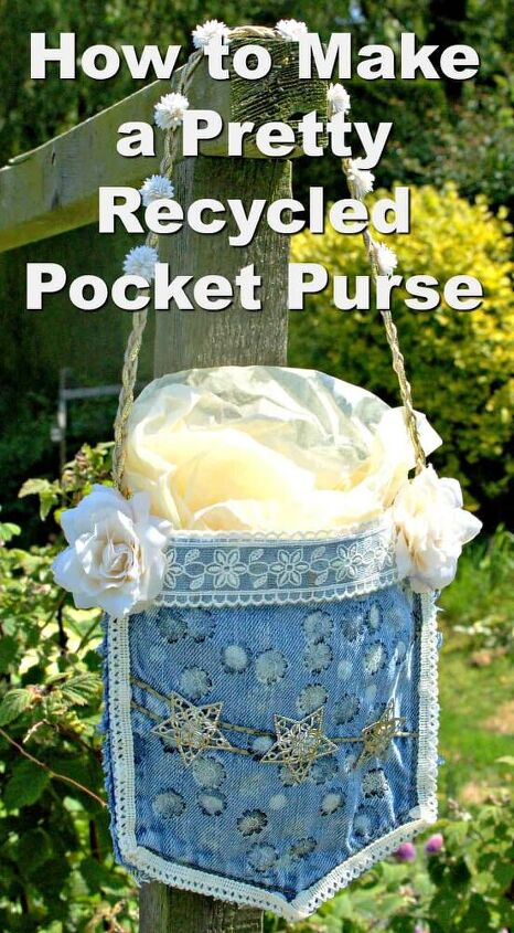 how to make a pretty recycled pocket purse