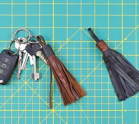 DIY Leather Tassel Keychain