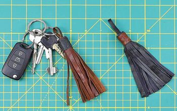DIY Leather Tassel Keychain