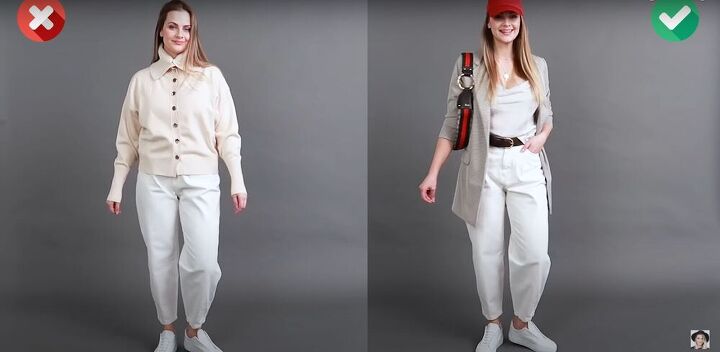 how to style white clothing to appear tall and slim, white clothing style