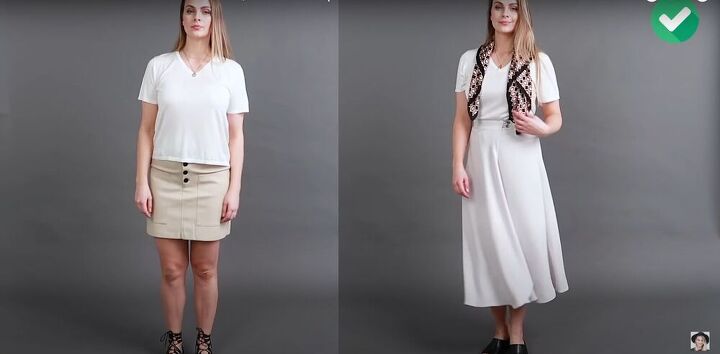 how to style white clothing to appear tall and slim, Look slim in white clothing